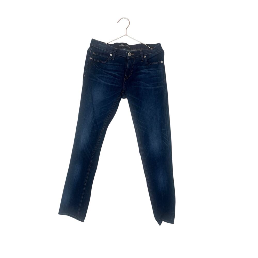 Express girlfriend jeans dark wash size 6